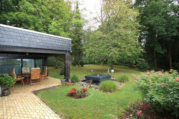 Garten Ausblick Wald