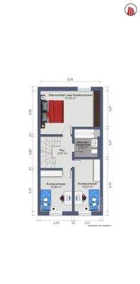 Grundriss Obergeschoss