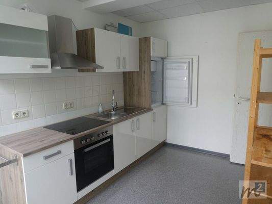 Küche mit Einbauküche