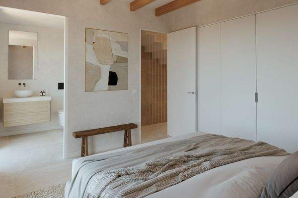 Eines der drei Schlafzimmer