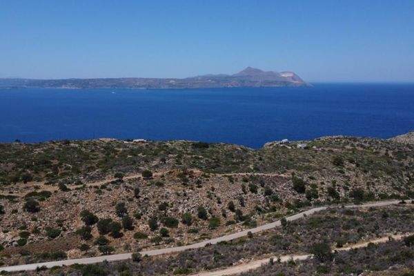 Kreta, Kokkino Chorio: Grundstück mit unvergleichlichem Meerblick zu verkaufen