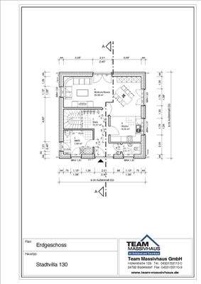 Grundriss EG Stadtvilla Muster