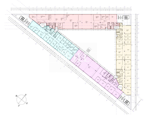 Grundriss 3.OG - 960,98 m² (ro
