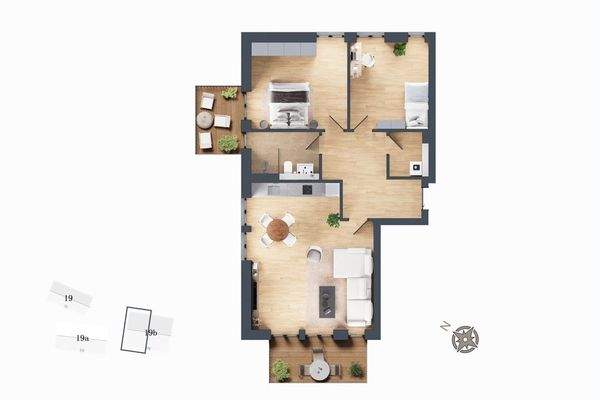 Grundriss Wohnung 16