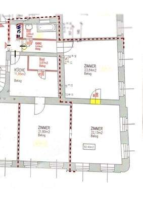 Grundrissplan ca. 93 m2