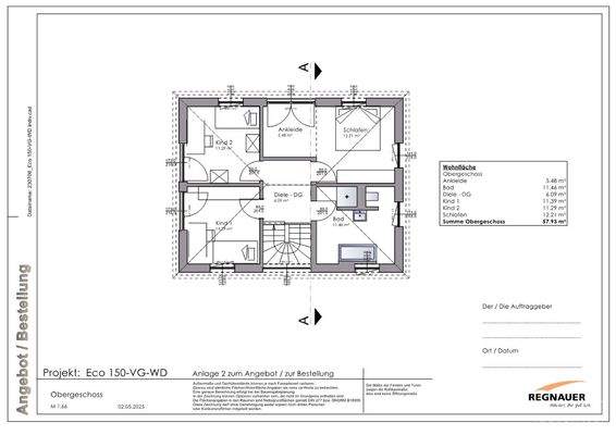 Obergeschoss. (Seite 1)