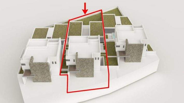 Kreta, Plaka Elounda: Meerblick-Grundstück mit Baulizenz für 1 Luxusvilla und 2 Apartments