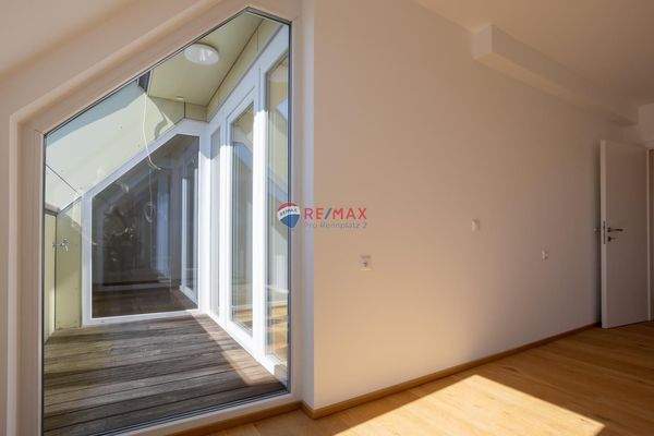 Blick vom Wohnzimmer