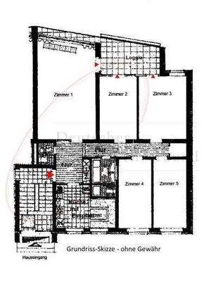 Grundriss-Skizze