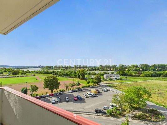 Ausblick vom großen Balkon