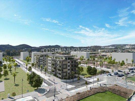 Stylish City-View Flats in a Complex with Pool in Mijas