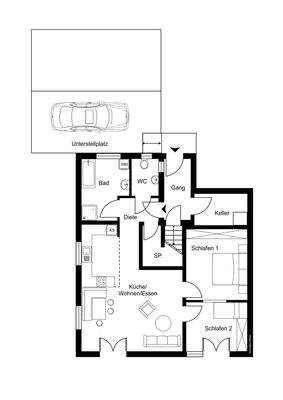 Grundriss ohne Maßstab