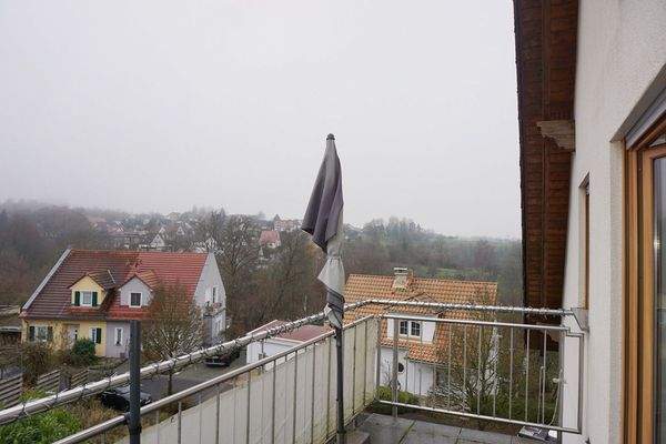 Südbalkon, heute im Nebel