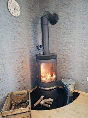 Ofen im Wohnzimmer