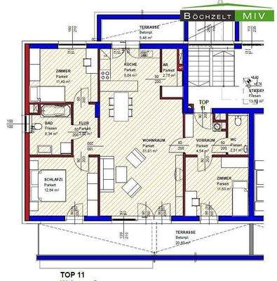Grundriss Linderwaldsiedlung 8 T11