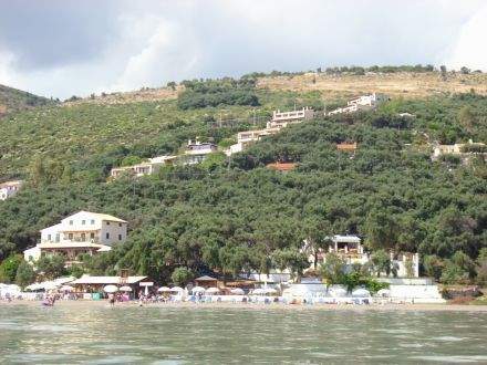 Hotelanlage Sicht vom Strand