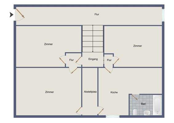 Grundriss ETW - EG (Hochparterre)