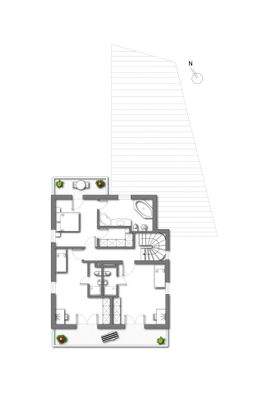 Grundriss Obergeschoss (kein Maßstab - Details können abweichen)