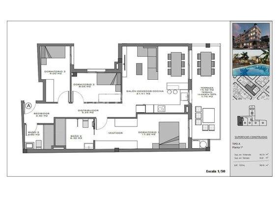 Flats with Rooftop Pool near the Beach in Santa Pola Alicante