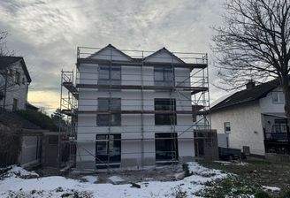 Gartenansicht Rohbau