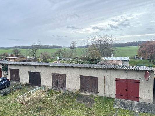 Blick auf die Garage