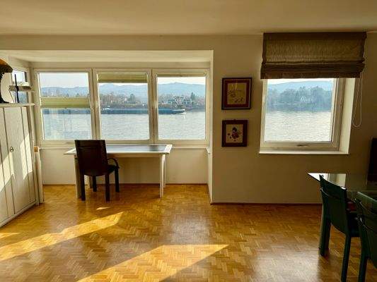 Fensterfront zum Rhein