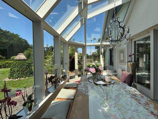 Toller Ausblick aus dem Wintergarten