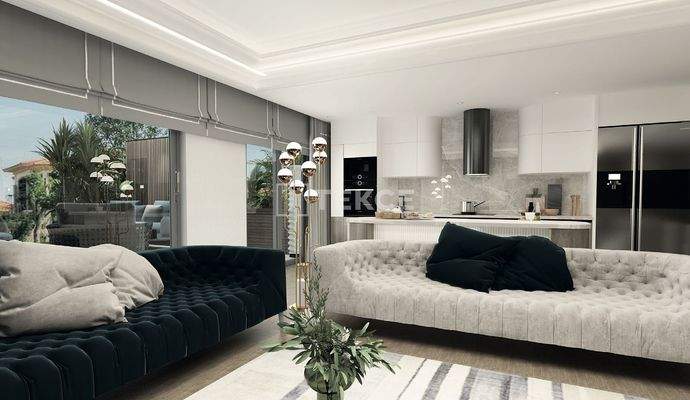 New Villas in a Complex with Rich Amenities in İzmir Karşıyaka