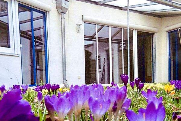 Geretsried Terasse mit Wiese