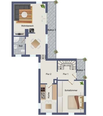 Grundriss OG 2D