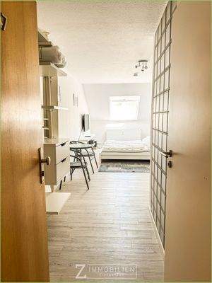 Blick in das Studioappartement