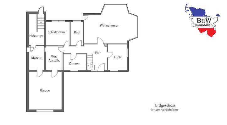 Erdgeschoss, Hauptwohnung