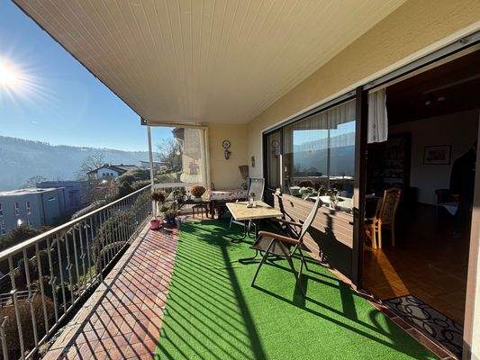 Teilansicht vom Balkon
