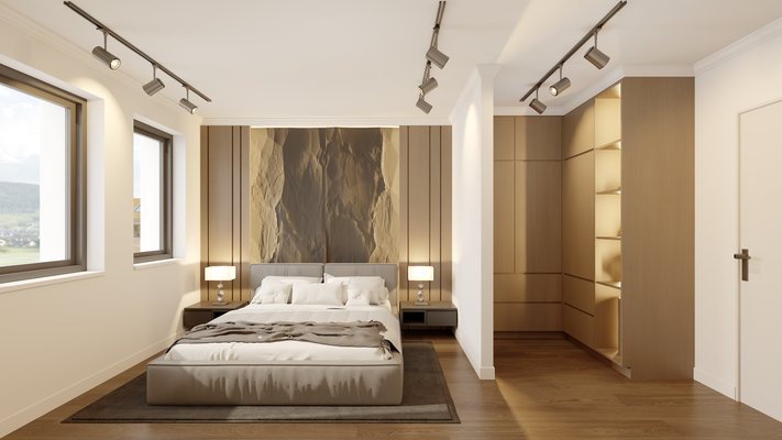 Schlafzimmer mit Ankleide 