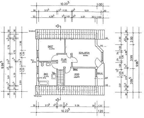 Grundriss Dachgeschoss