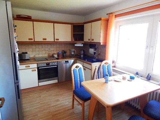 Die Küche im Obergeschoss