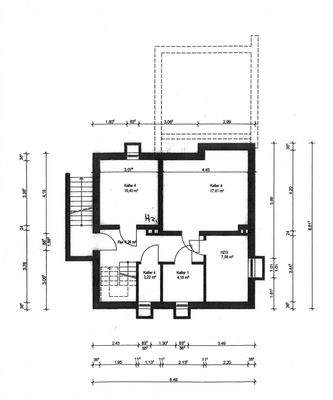 Zeichnung Kellergeschoss