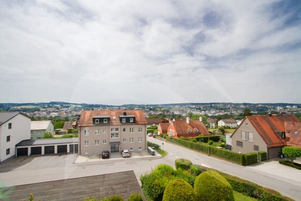 Blick vom Balkon über Passau