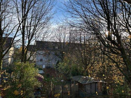 Ausblick von dem Balkon
