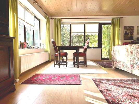 Essbereich im Wohnzimmer