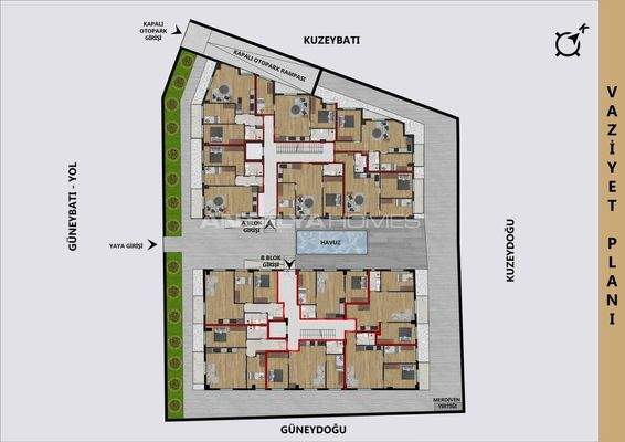 Apartments Near the Sea and Amenities in Antalya Muratpasa