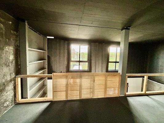 Schlafen+Scheibe stattGeländer