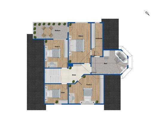 Grundriss Dachgeschoss