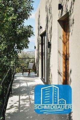 Kreta, Listaros: Moderne Villa mit Meer- und Bergblick, Gästewohnung und Pool zu verkaufen