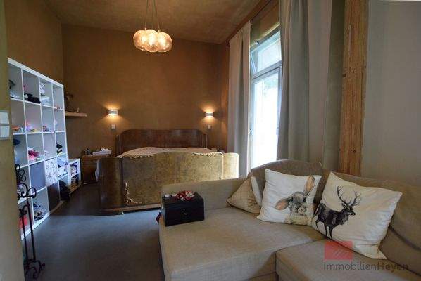 Schlafzimmer in der Einliegerwohnung