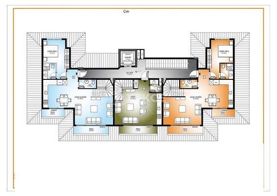 City and Sea View Flats in a Complex in Alanya Kargıcak