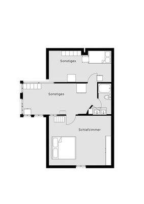 Grundrissskizze Obergeschoss