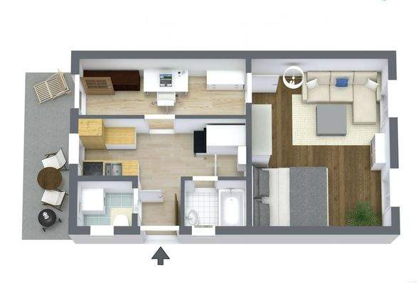 3D - Grundriss Top 2