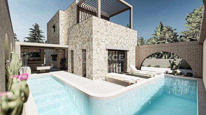 Specially Designed Detached Villas with Pool in Bodrum Turkey