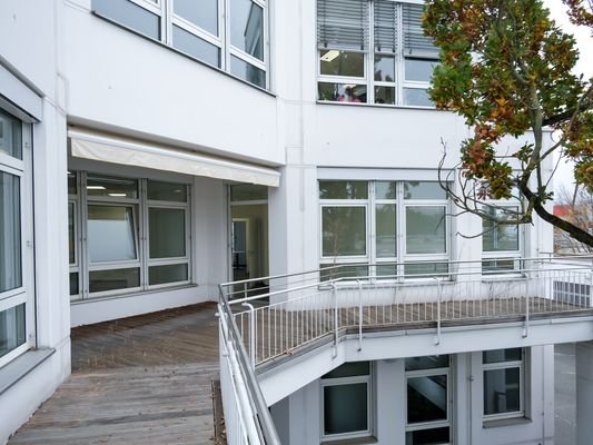 Balkon am Sozialraum